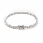Elevate Your Style with Our Stunning 5mm VVS Moissanite Tennis Chain Necklace - Perfect for Men and Women!