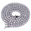 Elevate Your Style with Our Stunning 5mm VVS Moissanite Tennis Chain Necklace - Perfect for Men and Women!