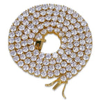 Elevate Your Style with Our Stunning 5mm VVS Moissanite Tennis Chain Necklace - Perfect for Men and Women!