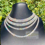 Elevate Your Style with Our Stunning 5mm VVS Moissanite Tennis Chain Necklace - Perfect for Men and Women!